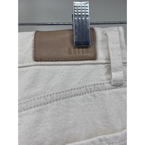 Rails Womens Size 27 The Topanga High Rise Straight White Denim Jeans Pants - Picture 10 of 13